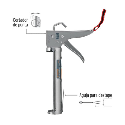 Pistola calafateadora con cremallera