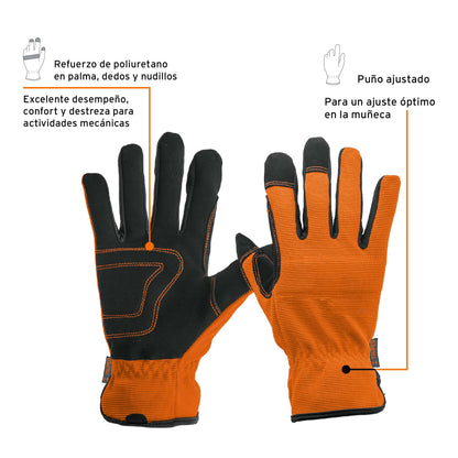 Guantes para mecánico, palma reforzada