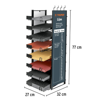 Rack para lijas Truper